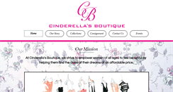 Desktop Screenshot of cinderellasboutique.net